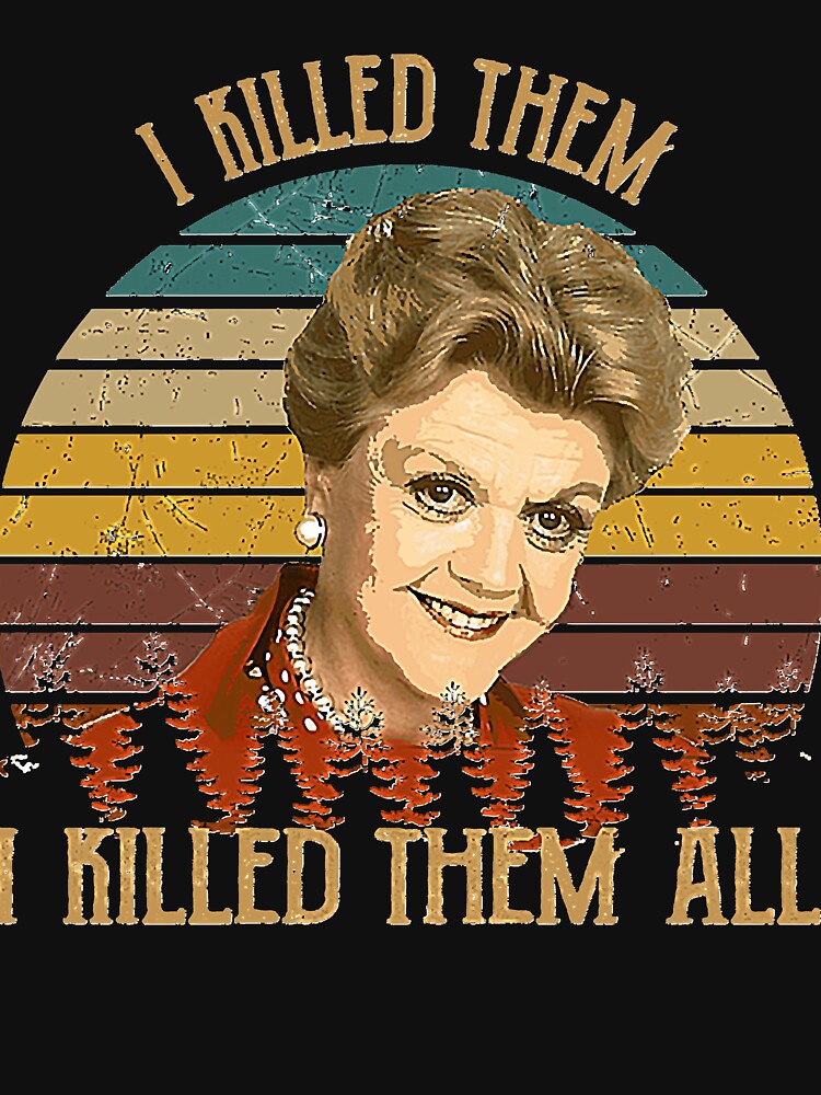 Thumbnail 7 of 7, Essential T-Shirt, Vintage Murder She Wrote I Killed Them I Killed Them designed and sold by Matthewberss.