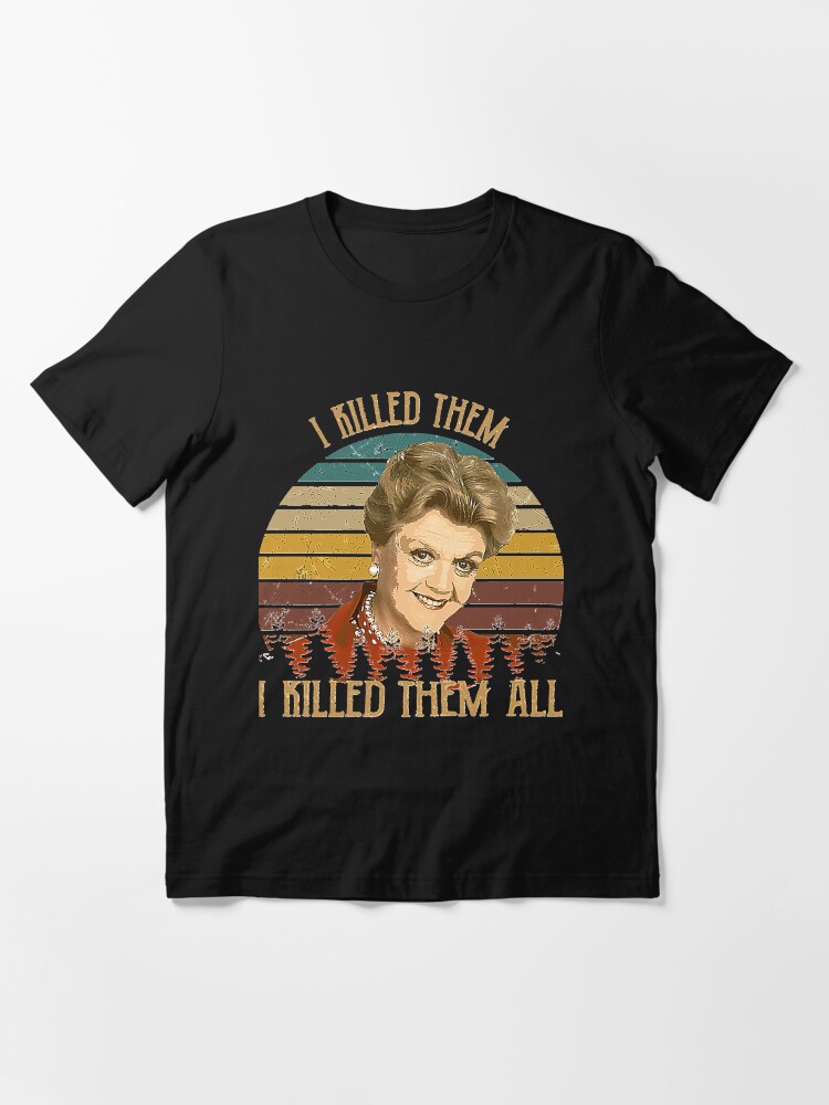 Thumbnail 3 of 7, Essential T-Shirt, Vintage Murder She Wrote I Killed Them I Killed Them designed and sold by Matthewberss.