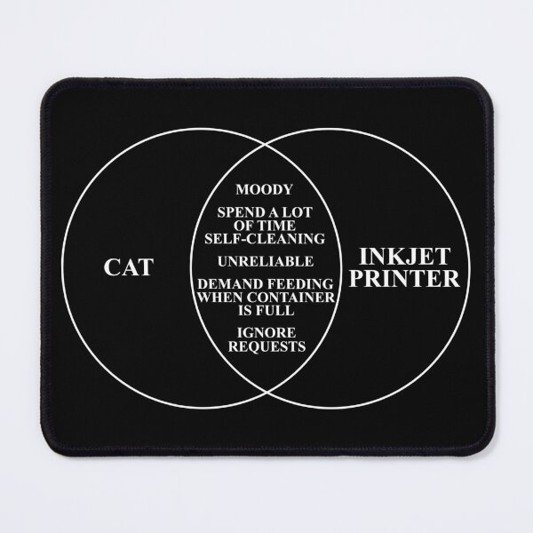 Item preview, Cat = Inkjet printer designed and sold by SillyTees.