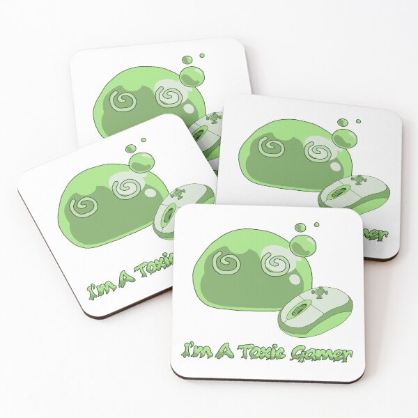 Item preview, Cute Green Slime Toxic Gamer pc version 1  designed and sold by TheFoxyWolfShop.