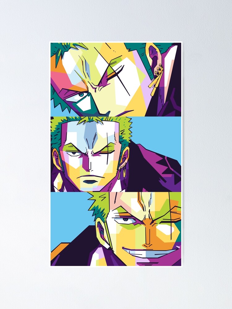 Roronoa Zoro One Piece Wpap Poster For Sale By Feb27 Redbubble