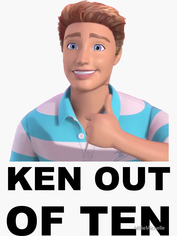 Ken Out Of Ten Sticker