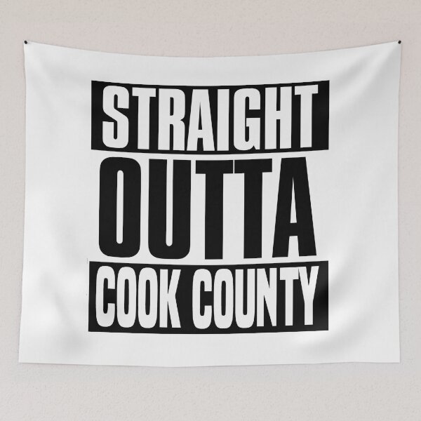 Item preview, Straight Outta Cook County | Dark Version designed and sold by PureCreations.