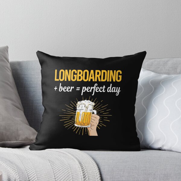 Item preview, Beer Perfect Day Longboarding Longboard Longboarder designed and sold by WigglesDailey.