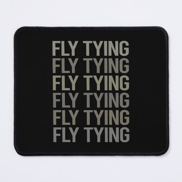 Item preview, Gray Text Art Fly Tying designed and sold by TartSpiderWeb.