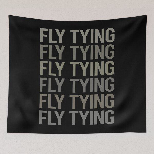 Item preview, Gray Text Art Fly Tying designed and sold by TartSpiderWeb.