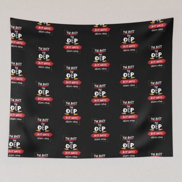 Item preview, "I know I'm pretty, don't jealous me" in Vietnamese slangs designed and sold by Vietnam and Beyond.