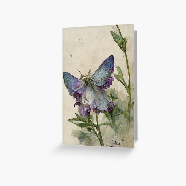 Item preview, Foxglove With Butterfly designed and sold by faemcnally.