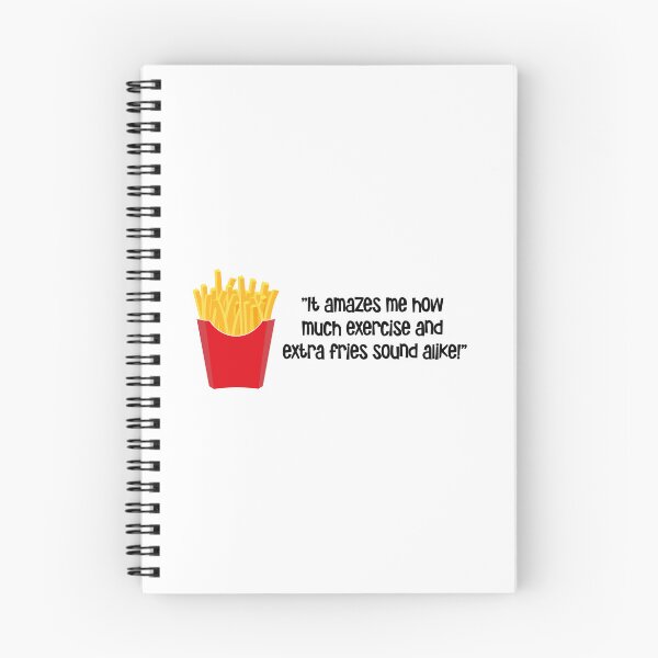 Item preview, "It amazes me how much exercise and extra fries sound alike" designed and sold by urbanbuzzz.