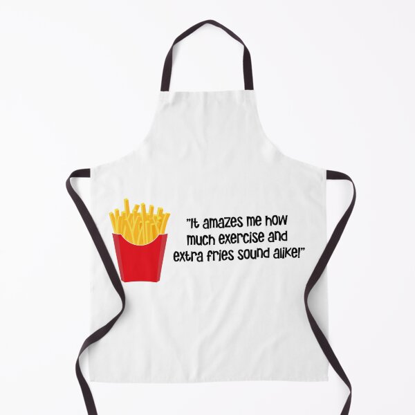 Item preview, "It amazes me how much exercise and extra fries sound alike" designed and sold by urbanbuzzz.