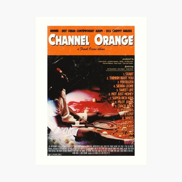 Frank Ocean Channel Orange Record Bowl TRANSLUCENT ORANGE 