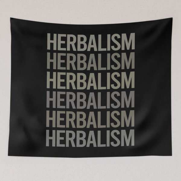 Item preview, Gray Text Art Herbalism Herbalist Phytotherapy Herb Herbs Herbal designed and sold by TartSpiderWeb.
