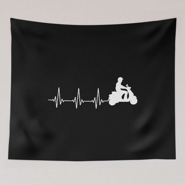 Item preview, Scooter Rider Scootering Motocicleta Pulso del latido del corazón designed and sold by CuteDesigns1.