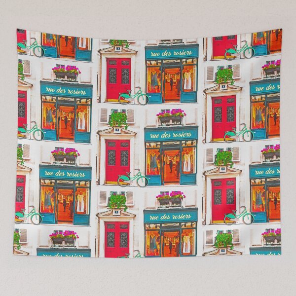 Item preview, Parisian Store Front Watercolor designed and sold by Annnalise.