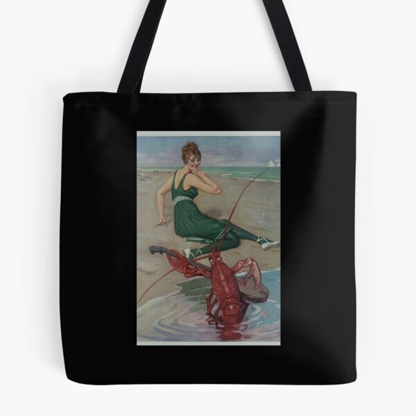 Item preview, Vintage Lobster Guitar Serenade Illustration 1914 Graphic T-Shirt Dress designed and sold by homeserpu.