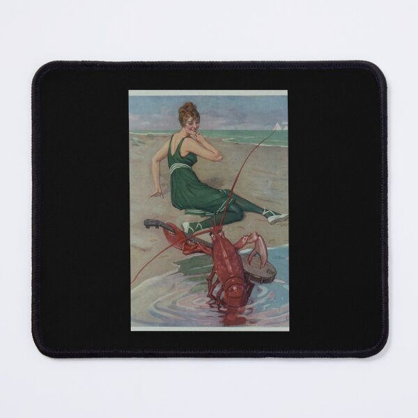 Item preview, Vintage Lobster Guitar Serenade Illustration 1914 Graphic T-Shirt Dress designed and sold by homeserpu.