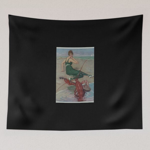 Item preview, Vintage Lobster Guitar Serenade Illustration 1914 Graphic T-Shirt Dress designed and sold by homeserpu.