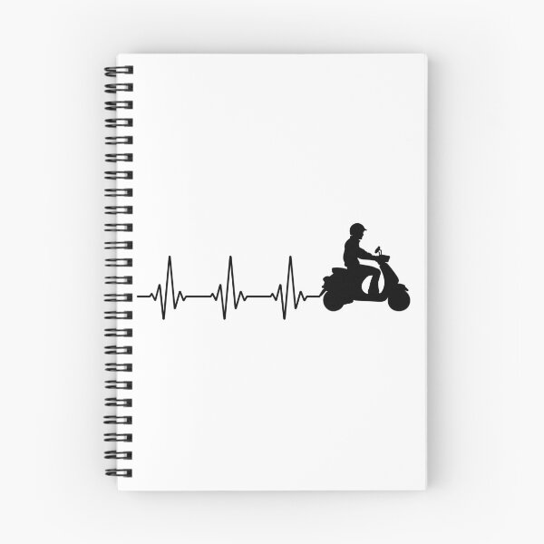 Item preview, Scooter Rider Scootering Motocicleta Pulso del latido del corazón designed and sold by CuteDesigns1.