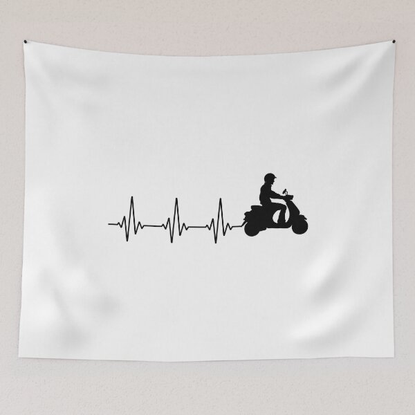 Item preview, Scooter Rider Scootering Motocicleta Pulso del latido del corazón designed and sold by CuteDesigns1.