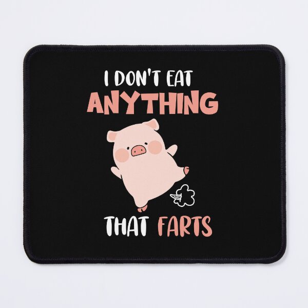 Item preview, I Don't Eat Anything That Farts Poops Pig Vegan designed and sold by Rich-Bogus.