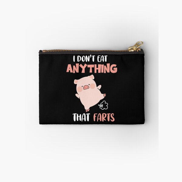 Item preview, I Don't Eat Anything That Farts Poops Pig Vegan designed and sold by Rich-Bogus.