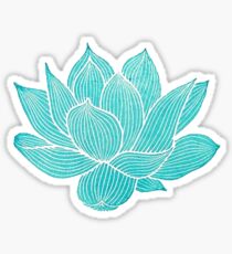 blue lotus flower Sticker