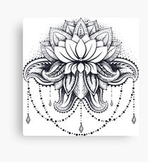 ornamental Lotus Canvas Print