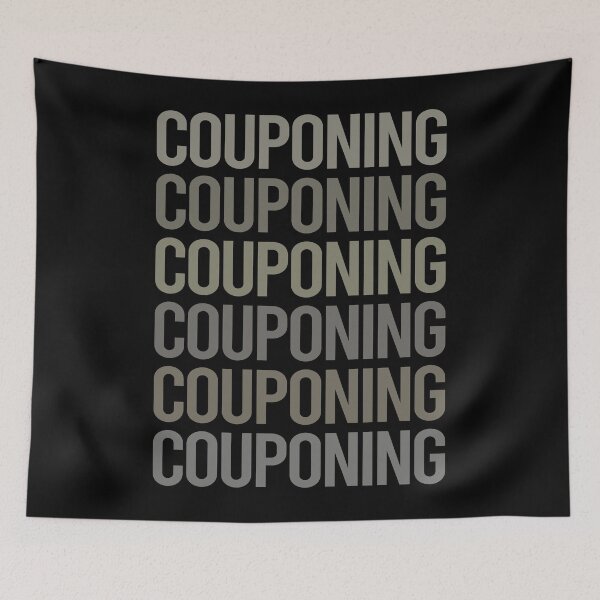 Item preview, Gray Text Art Couponing Coupon Couponer designed and sold by TartSpiderWeb.