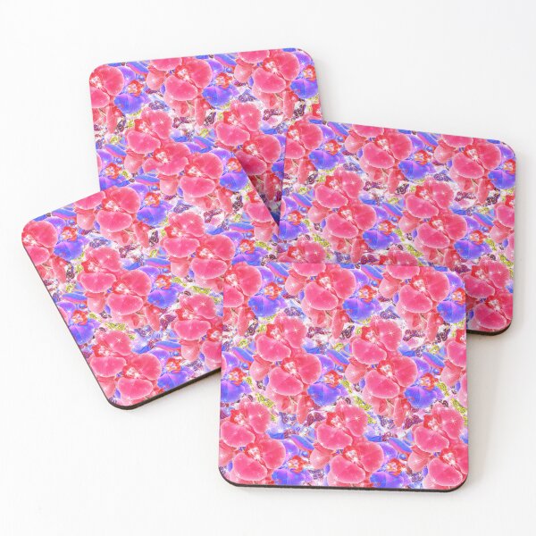 Item preview, Watercolor spring flowers bouquet, ranunculus butterflies and feathers designed and sold by BeInTouch.