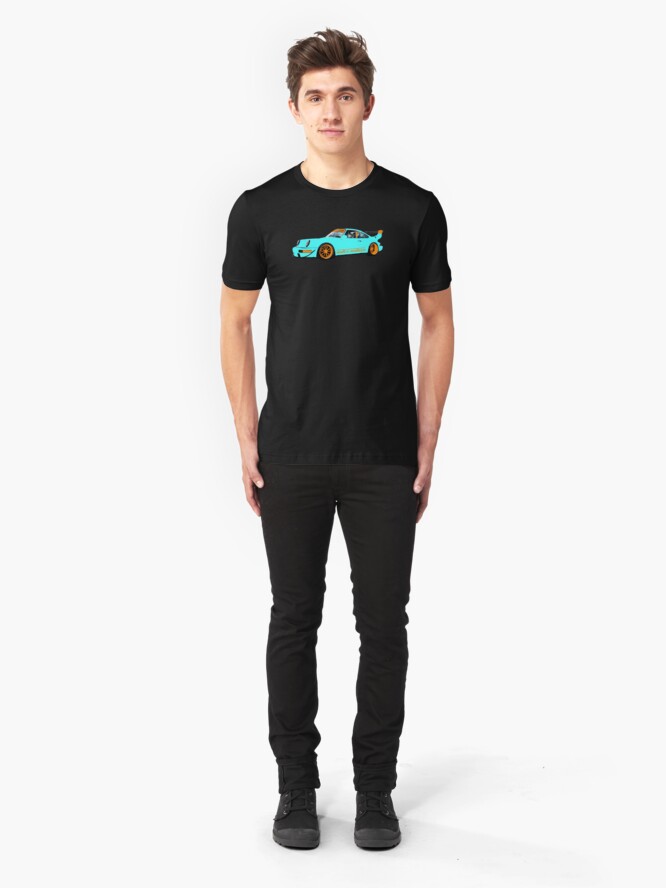 Alternate view of Livery RWB - Porsche 911 Rauh Welt Inspired Slim Fit T-Shirt