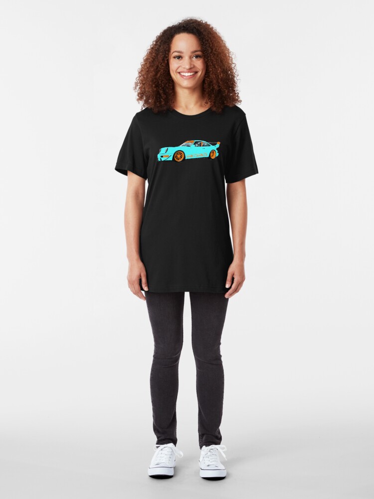 Alternate view of Livery RWB - Porsche 911 Rauh Welt Inspired Slim Fit T-Shirt