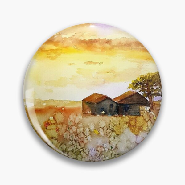 Sunset Blooms Pin