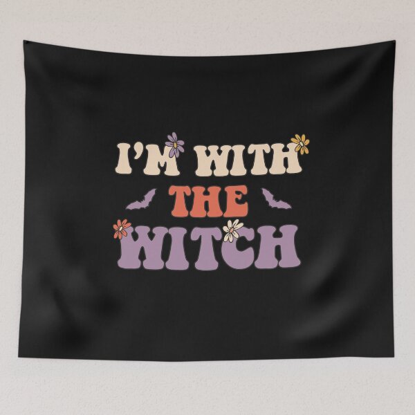 Item preview, Groovy Halloween I'm With The Witch Mens Costume Funny 70s Style  designed and sold by alenaz.