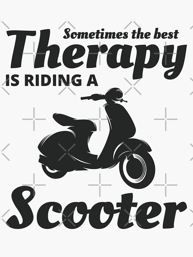"Scooter Rider Scootering Motorbike Moped Bike" Sticker for Sale by CuteDesigns1 Redbubble