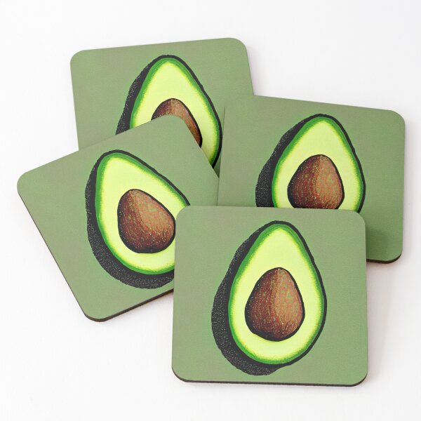 Item preview, Green Avocado Vegetarian Illustration Pattern designed and sold by SubtleSplit.