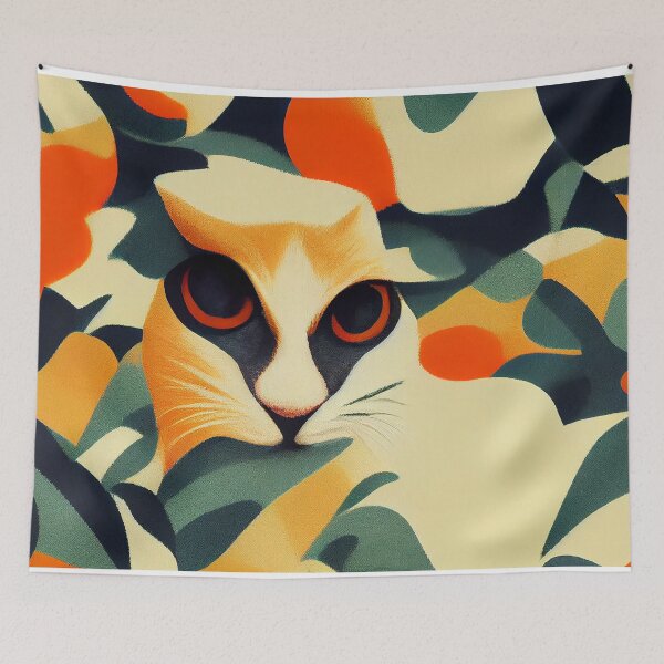 Item preview, Cat emoji emoticon  - Created by Artificial Intelligence designed and sold by Created-by-AI.
