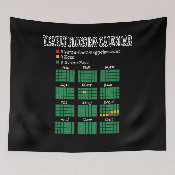 Item preview, Flossing Calendar Flossing Calendar designed and sold by EbnerPrints.