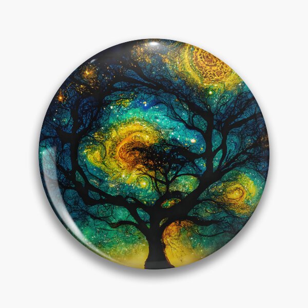 Item preview, Cosmic Tree of life in style of Van Gogh designed and sold by AkaArtGenerator.