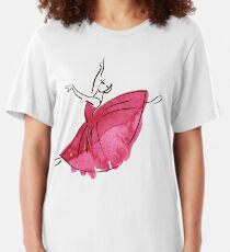 ballerina figure, watercolor Slim Fit T-Shirt