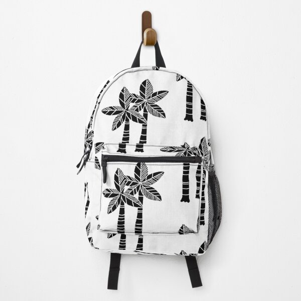 Item preview, Tropical Palm Tree Pattern 337 Black and White designed and sold by tonymagnerart.