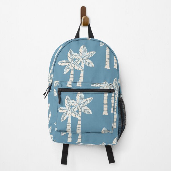 Item preview, Tropical Palm Tree Pattern 334 Beige and Blue designed and sold by tonymagnerart.