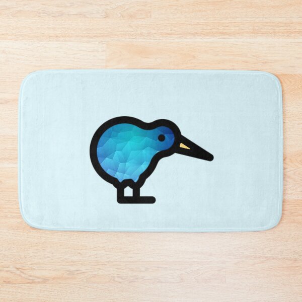 Item preview, Faceted blue kiwi designed and sold by Camilla Wynter.