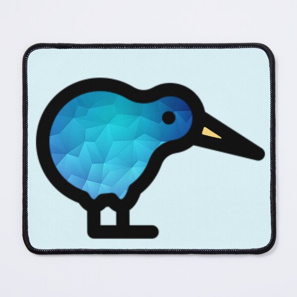 Item preview, Faceted blue kiwi designed and sold by Camilla Wynter.
