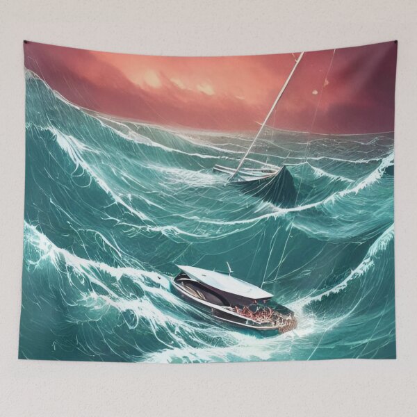 Item preview, Risky Seas designed and sold by LeaveTheSystem.