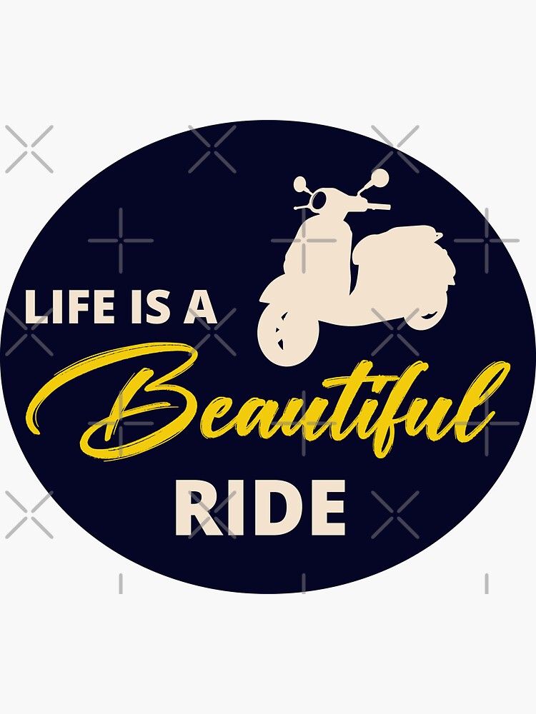 "Scooter Rider Scootering Motorbike Moped Bike" Sticker for Sale by CuteDesigns1 Redbubble