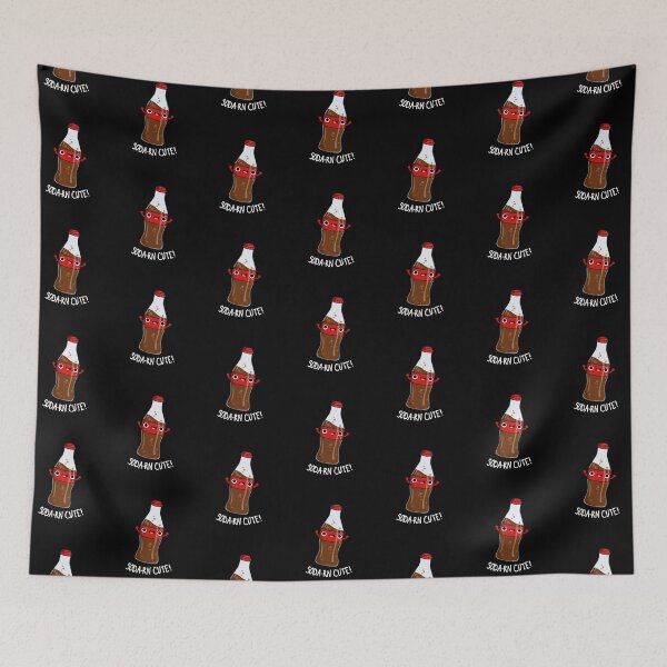 Item preview, Soda-rn Cute Funny Soda Puns (Dark BG) designed and sold by punnybone.