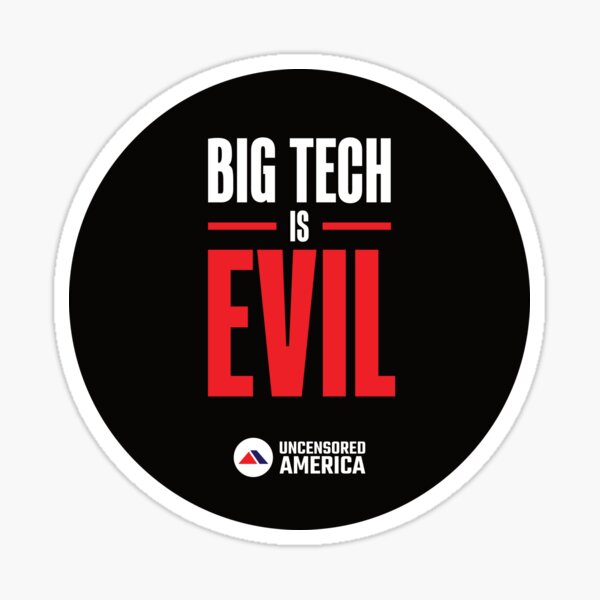 Big Tech is Evil - Stickers & Buttons Sticker