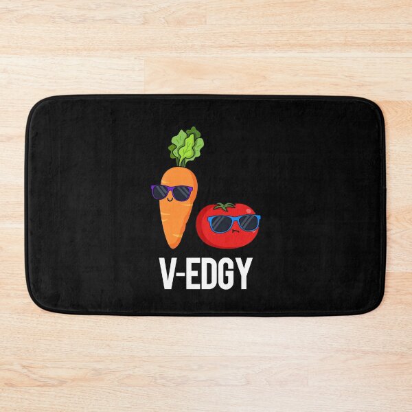 Item preview, V-Edgy Funny Veggie Puns (Dark BG) designed and sold by punnybone.