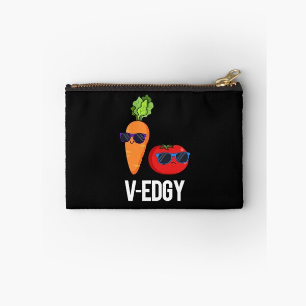 Item preview, V-Edgy Funny Veggie Puns (Dark BG) designed and sold by punnybone.