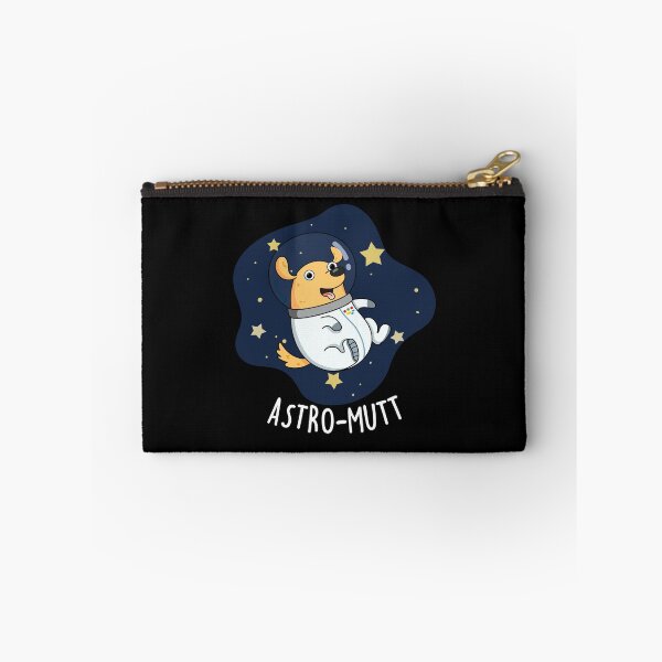 Item preview, Astromutt Astronaut Funny Dog Puns (Dark BG) designed and sold by punnybone.